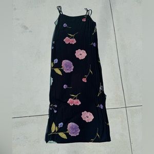 floral maxi dress with small slit!